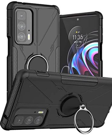 Black Huawei Enjoy 20e Case Rear Ring Holder