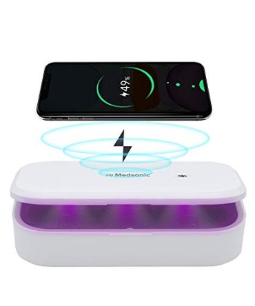 Cell Phone UV Sanitizer Box with wireless fast charging