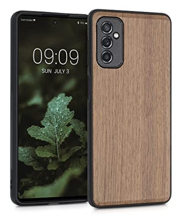 Dark Brown Samsung M52 5G Real Wood Case