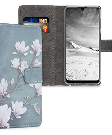 Magnolias Taupe Samsung M22 Leather Case