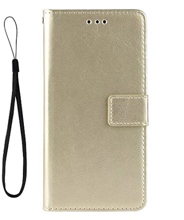 Gold Oppo Find X5 Pro Leather Wallet Case