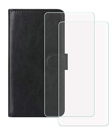 Black ZTE Voyage 20 Pro Leather Case ith Credit Card Slots