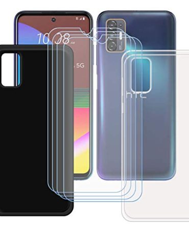 Case for HTC Desire 21 Pro 5G + 4 Pack Tempered Glass