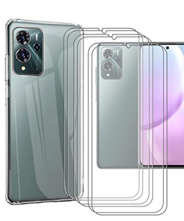 Ultimate Protection Bundle for ZTE Voyage 20 Pro: Shockproof Crystal Slim Phone Case + Waterproof Armor with 2 Tempered Glass Protectors