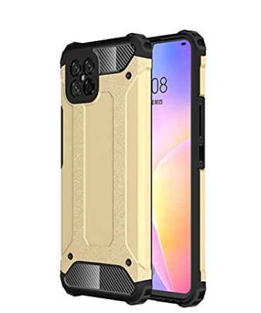 Shockproof Gold Huawei P50 Pocket Case