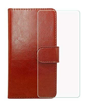 Flip PU Leather Case with Credit Card Slots and Stand Protective Cover