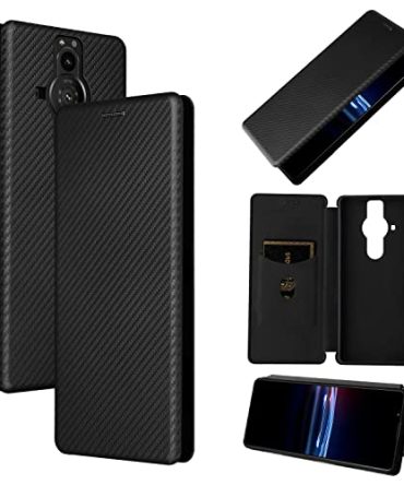 Carbon Fiber Design Leather Case with Credit Card Holder