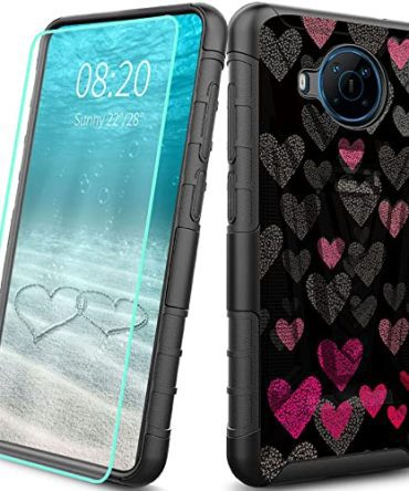 Phone Case with Tempered Glass Screen Protector