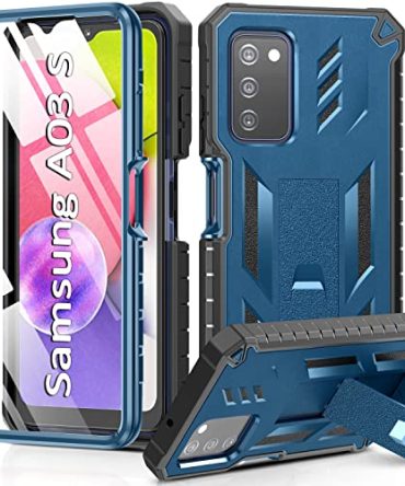 for Samsung Galaxy A03S Phone Case: Built in Hard Kickstand