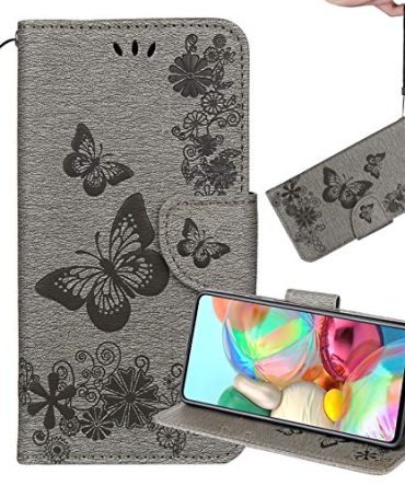 Butterfly Embossing Leather Wallet Protective