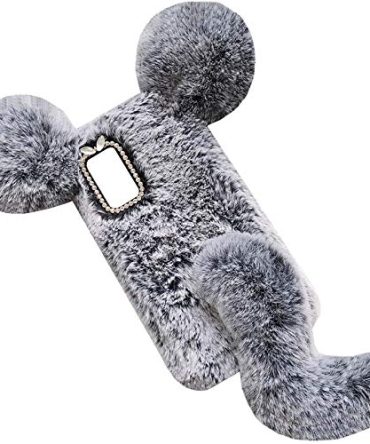 Fluffy Thin Handicraft Mouse Shape Warm Ear Tail Winter Wool Cover