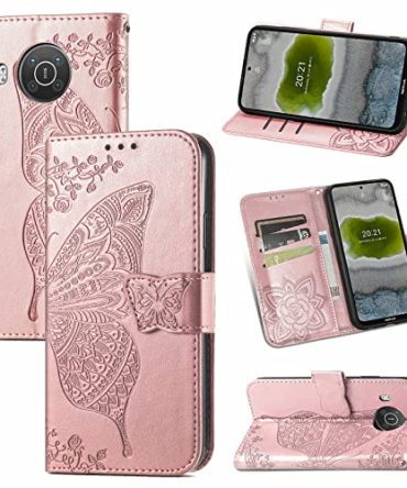 Rose Gold Leather Nokia X100 5G Wallet Case