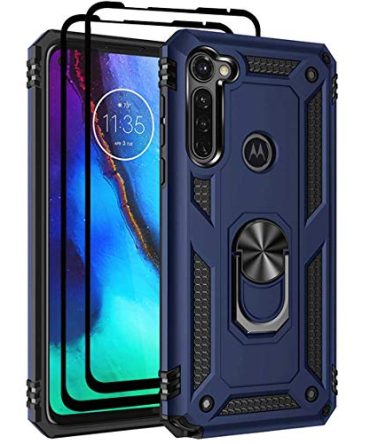 Navy Moto G Stylus 2020 case Heavy Duty Shockproof