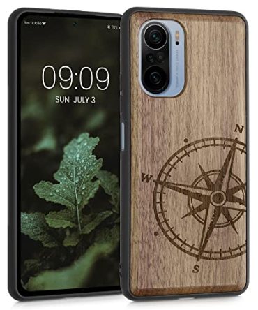 Phone Case with TPU Bumper - Navigational Compass Dark Brown