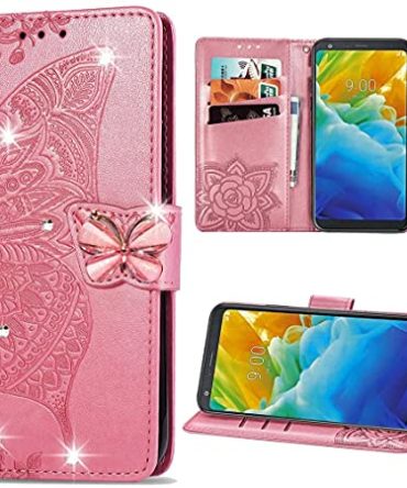 Pink Samsung A73 5G Case Embossed Magnetic