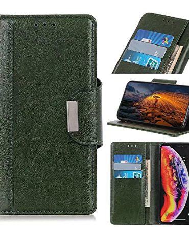 Green Oppo Find X5 Pro Magnetic Leather Wallet Case