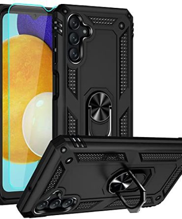 Black Samsung A13 5G Case with Screen Protector