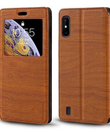 Wood Grain Leather Wiko Y81 Case