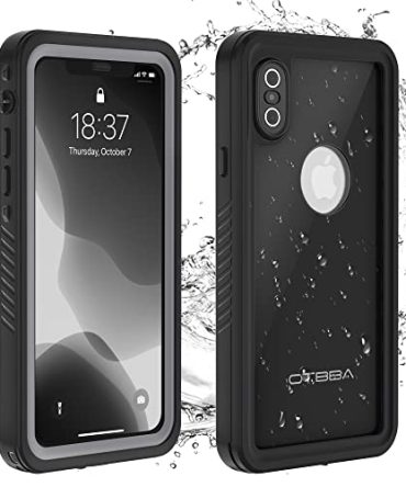 iPhone Xs Max Waterproof Case with Built-in Screen Protector