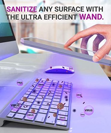 Portable Wireless Charger UV Wand Sanitizer