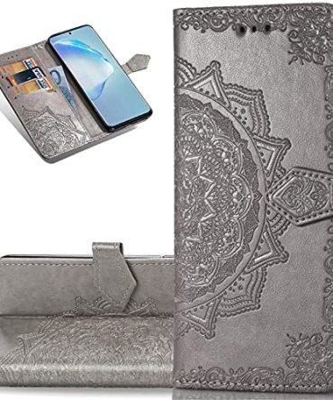 PU Leather Phone Case Mandala Embossed Wallet