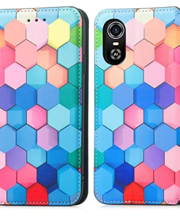 Hexagon Leather Case ZTE Blade A31 Plus