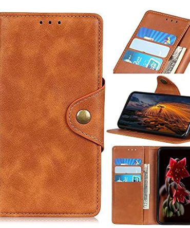 Brown Huawei Enjoy 20e Case Flip Cover with Card Slot