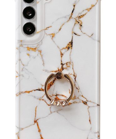 Glitter Case for Galaxy S21 FE Marble Cute