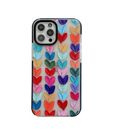 Color Mix Drawing Loving Heart Clear Case