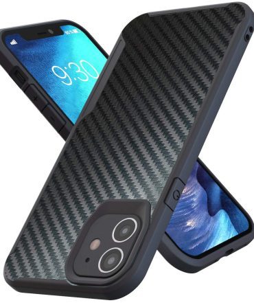 Carbon Fiber Pattern Slim Case Compatible with iPhone 12 Mini